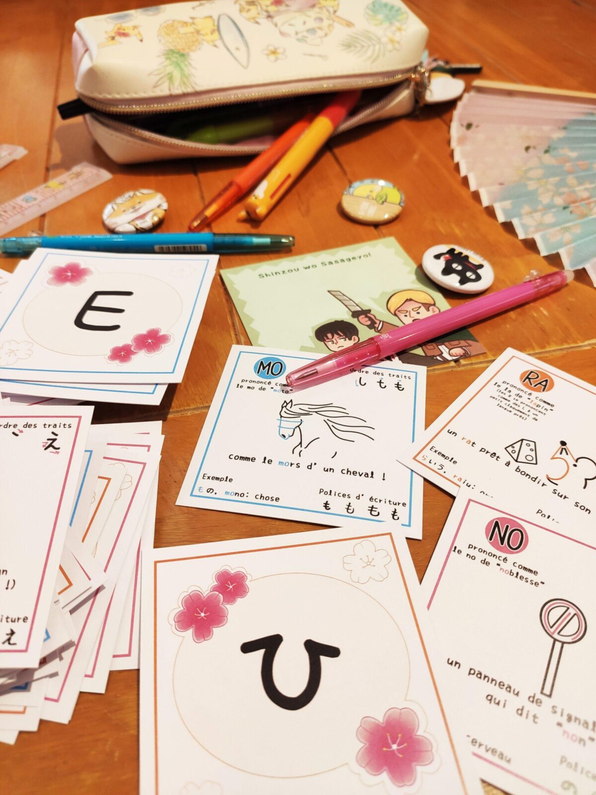 Cartes apprentissage Kana - Photo 1 - Issho Ni