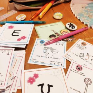Cartes apprentissage kana